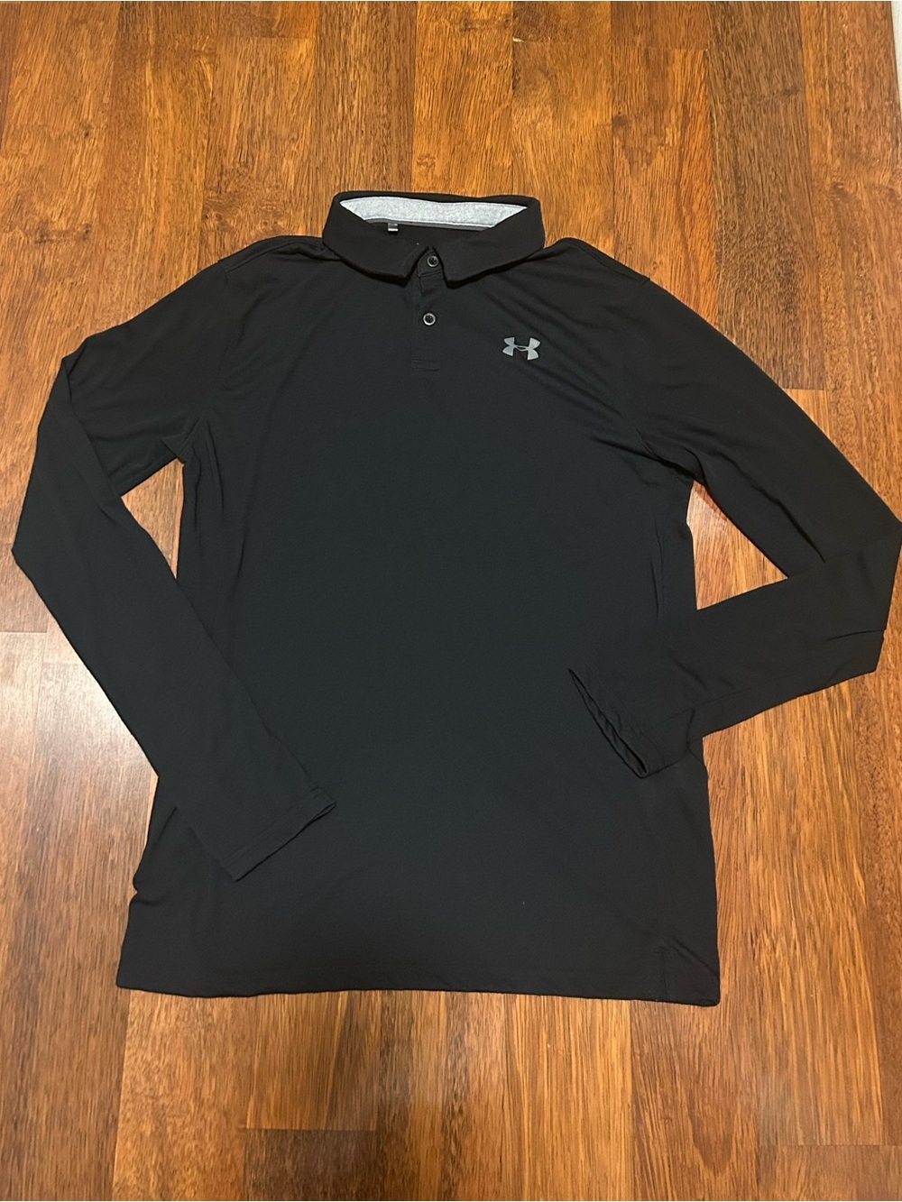 Under Armour Long-Sleeve Polo Shirt - Black